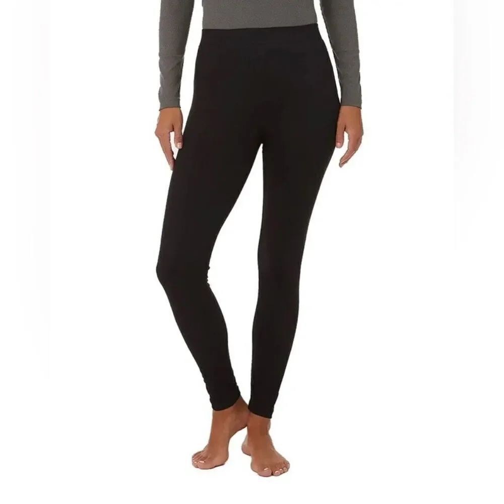 32 Degrees Ribbed Leggings Black Medium NEW Minimalist Comfy Athleisure
